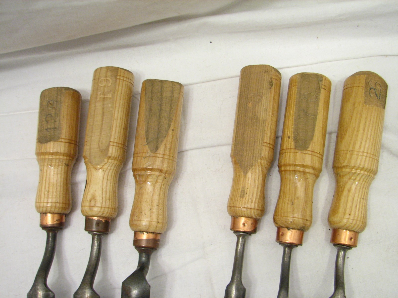 Set 6 Buck Brothers Crank Neck Wood Carving Gouge Chisels Wood Tools 1